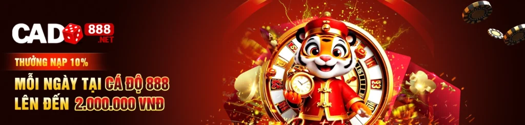 Cado888 - Cổng Game Đổi Thưởng Uy Tín Số 1 Việt Nam 9 Thưởng nạp 10% mỗi ngày